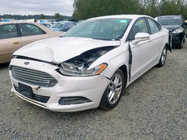 3FA6P0H73GR306830 - 2016 FORD FUSION SE WHITE photo 2