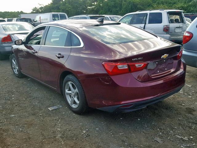 1G1ZB5ST6GF204212 - 2016 CHEVROLET MALIBU LS RED photo 3