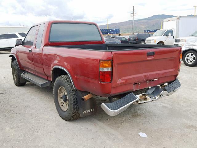 JT4VN13G7P5126651 - 1993 TOYOTA PICKUP 1/2 MAROON photo 3