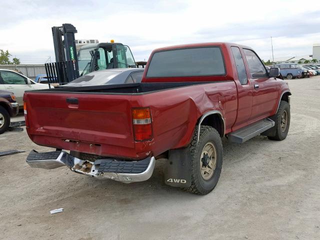 JT4VN13G7P5126651 - 1993 TOYOTA PICKUP 1/2 MAROON photo 4