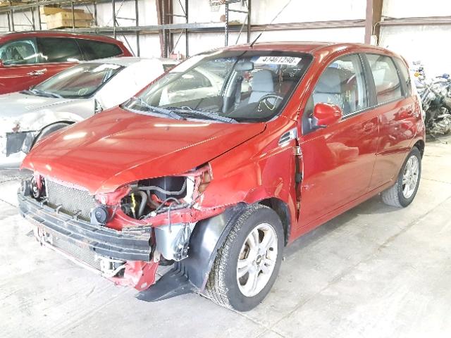 KL1TD6DE1BB217856 - 2011 CHEVROLET AVEO LS BURGUNDY photo 2