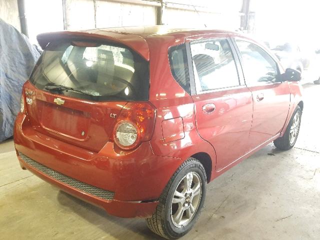 KL1TD6DE1BB217856 - 2011 CHEVROLET AVEO LS BURGUNDY photo 4