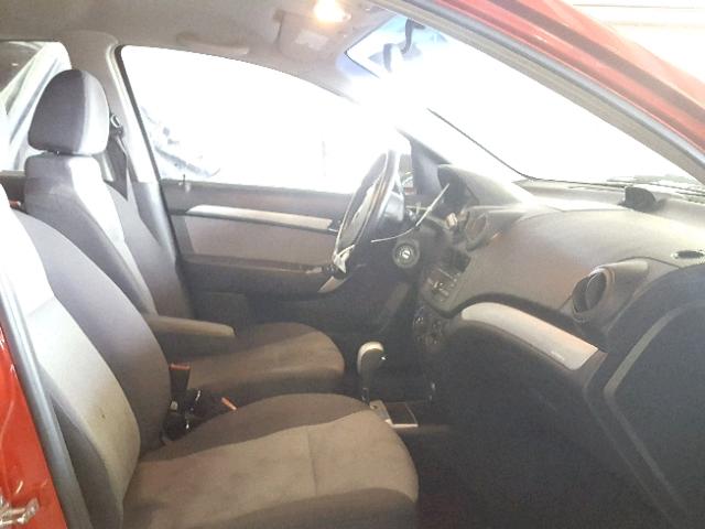 KL1TD6DE1BB217856 - 2011 CHEVROLET AVEO LS BURGUNDY photo 5