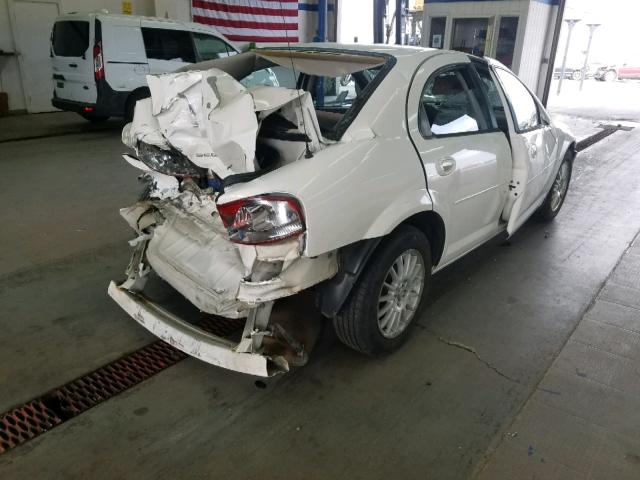 1C3EL46X74N394621 - 2004 CHRYSLER SEBRING LX WHITE photo 4