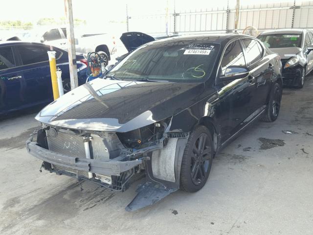 5XXGR4A63DG093955 - 2013 KIA OPTIMA SX BLACK photo 2