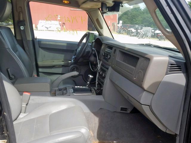 1J8HG48K17C501444 - 2007 JEEP COMMANDER 黑色 照片 5