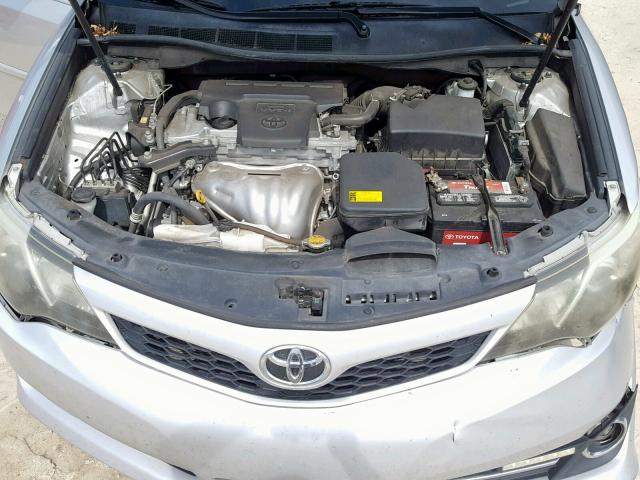 4T1BF1FK5CU088624 - 2012 TOYOTA CAMRY BASE SILVER photo 7