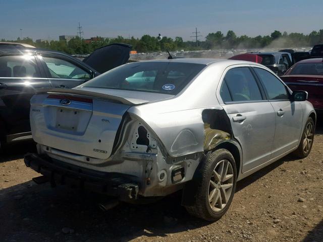 3FAHP0JG0CR274450 - 2012 FORD FUSION SEL SILVER photo 4