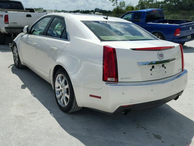 1G6DV57VX80153498 - 2008 CADILLAC CTS HI FEA WHITE photo 3