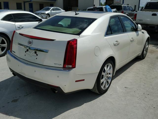 1G6DV57VX80153498 - 2008 CADILLAC CTS HI FEA WHITE photo 4