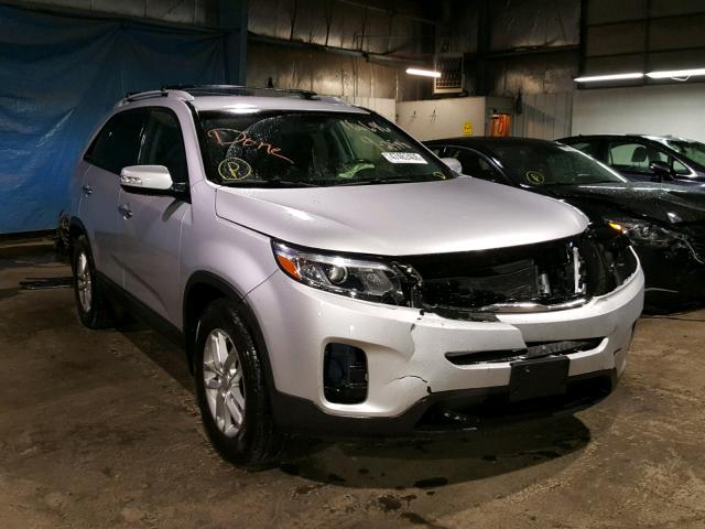 5XYKT3A6XEG508210 - 2014 KIA SORENTO LX SILVER photo 1