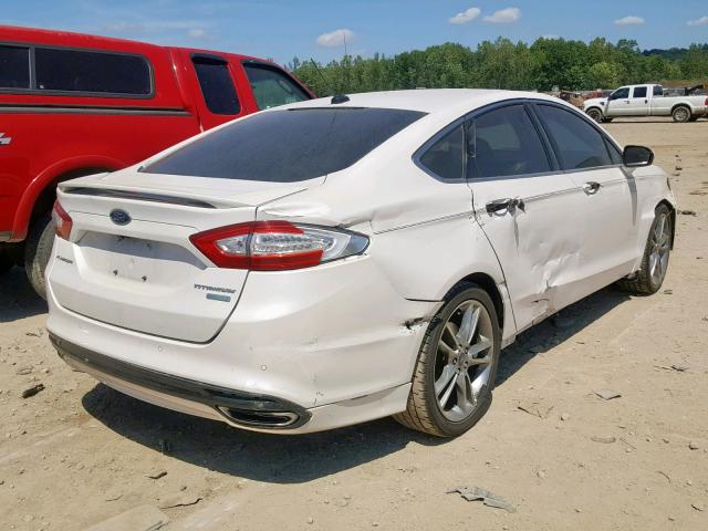 3FA6P0K94ER285963 - 2014 FORD FUSION TIT WHITE photo 4