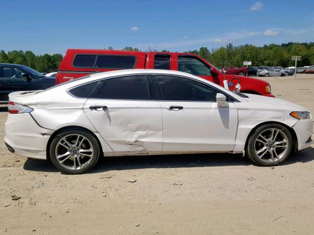 3FA6P0K94ER285963 - 2014 FORD FUSION TIT WHITE photo 9