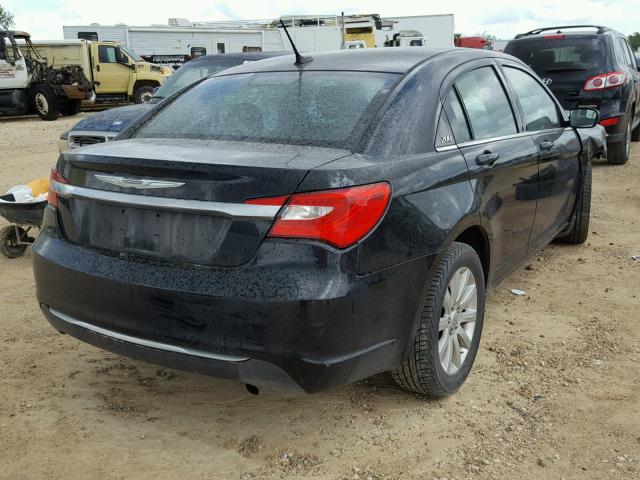 1C3CCBBB9CN127047 - 2012 CHRYSLER 200 TOURIN BLACK photo 4