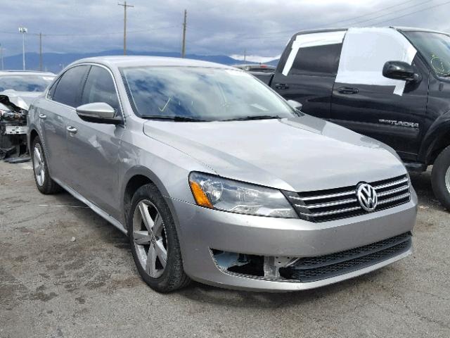 1VWBH7A37CC070789 - 2012 VOLKSWAGEN PASSAT SE SILVER photo 1