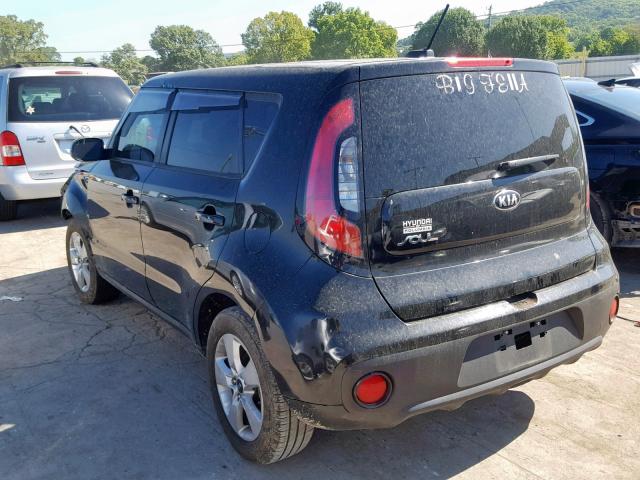 KNDJN2A2XJ7516537 - 2018 KIA SOUL BLACK photo 3