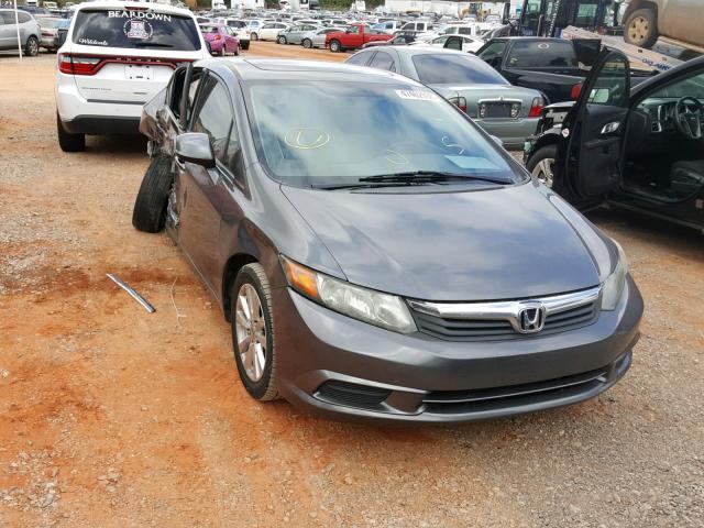 19XFB2F92CE315710 - 2012 HONDA CIVIC EXL GRAY photo 1