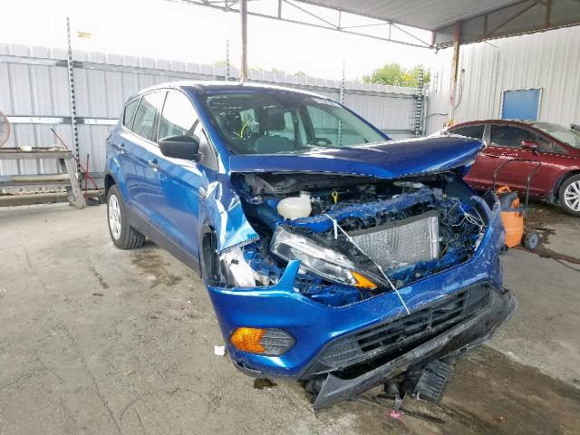 1FMCU0F70HUD07724 - 2017 FORD ESCAPE S BLUE photo 1