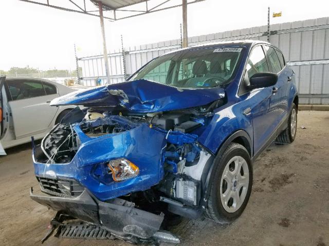 1FMCU0F70HUD07724 - 2017 FORD ESCAPE S BLUE photo 2