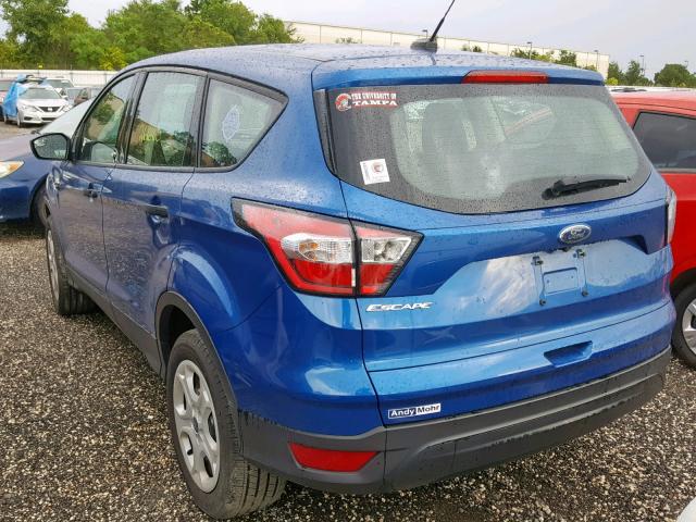 1FMCU0F70HUD07724 - 2017 FORD ESCAPE S BLUE photo 3