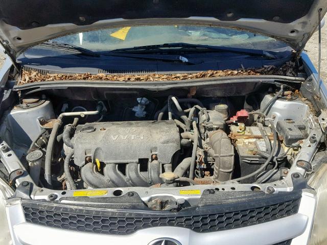 JTKKT624460161665 - 2006 TOYOTA SCION XA SILVER photo 7