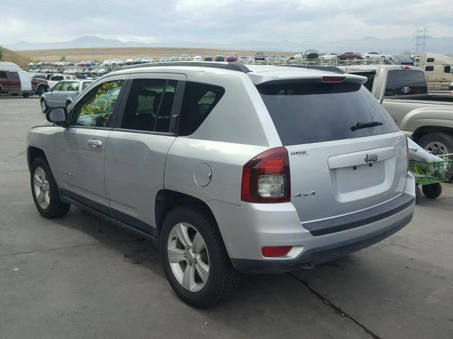 1C4NJDBB0ED630190 - 2014 JEEP COMPASS SP ვერცხლისფერი ფოტო 3