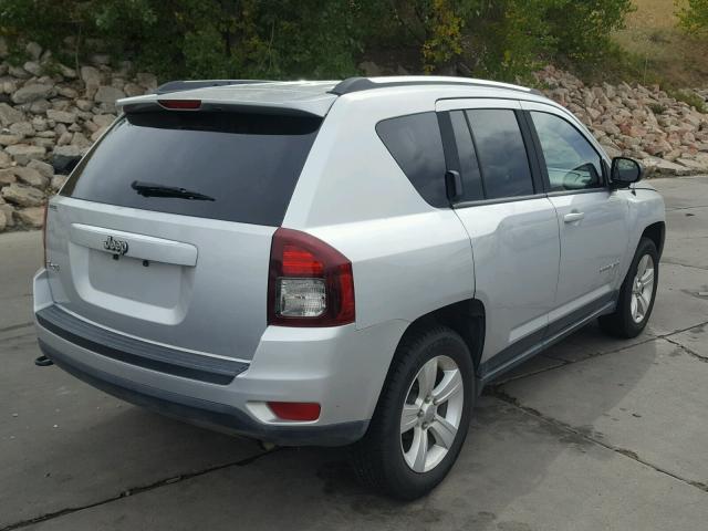 1C4NJDBB0ED630190 - 2014 JEEP COMPASS SP SILVER photo 4