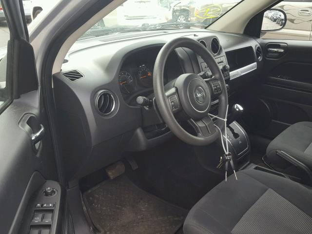 1C4NJDBB0ED630190 - 2014 JEEP COMPASS SP ვერცხლისფერი ფოტო 9