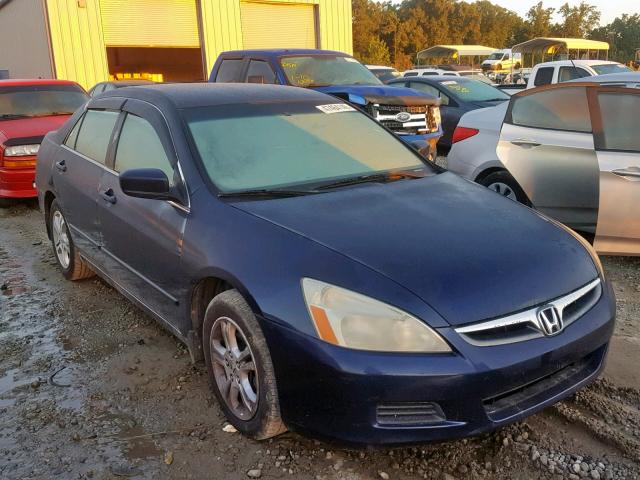 1HGCM56336A181406 - 2006 HONDA ACCORD SE BLUE photo 1