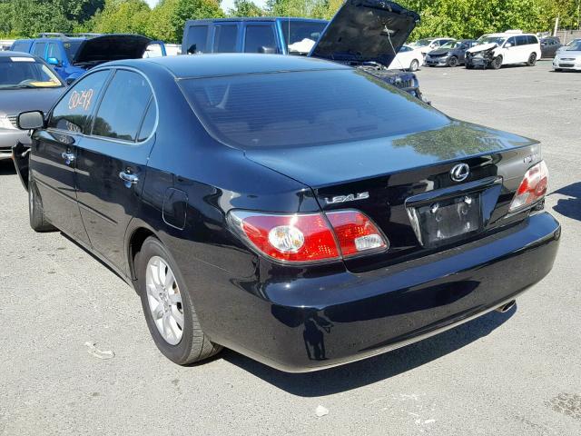 JTHBF30GX36007561 - 2003 LEXUS ES 300 BLACK photo 3