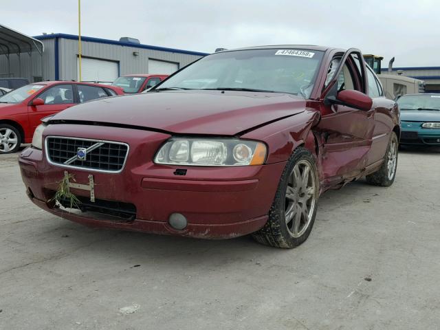 YV1RH592152465796 - 2005 VOLVO S60 2.5T BURGUNDY photo 2