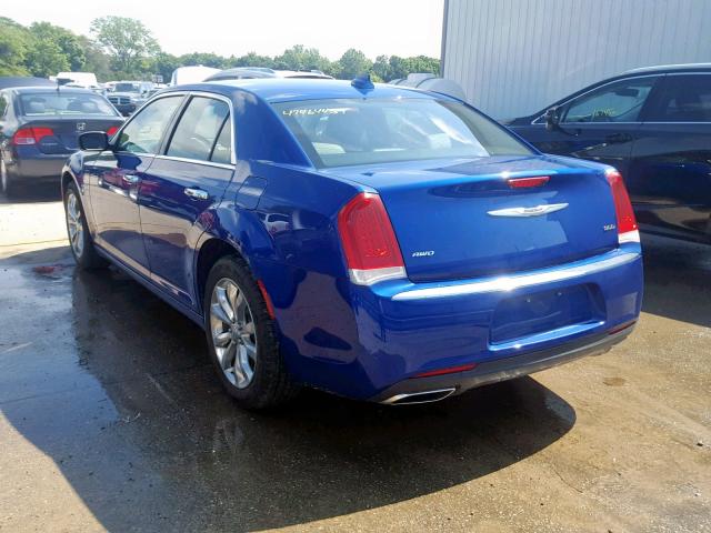 2C3CCAKG8KH591041 - 2019 CHRYSLER 300 LIMITE BLUE photo 3