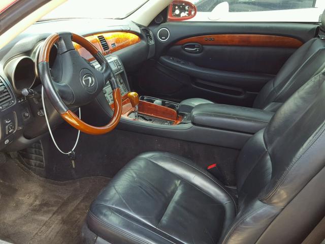 JTHFN48Y950069417 - 2005 LEXUS SC 430 RED photo 5