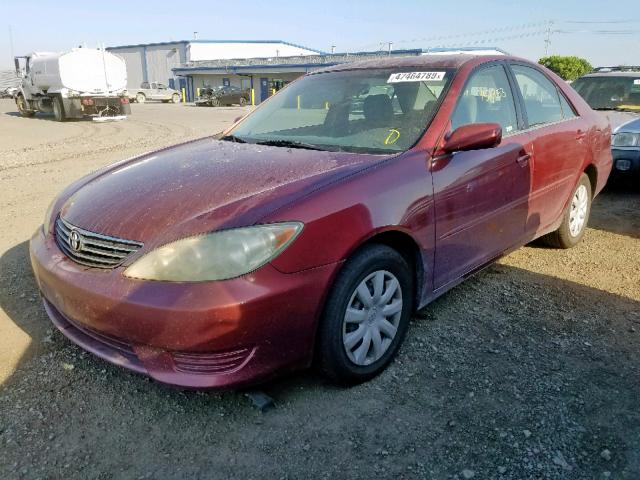 4T1BE32K66U121736 - 2006 TOYOTA CAMRY LE BURGUNDY photo 2