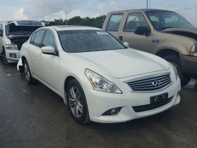 JN1CV6AR2CM670678 - 2012 INFINITI G37 WHITE photo 1