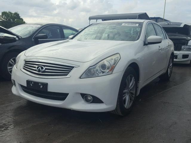 JN1CV6AR2CM670678 - 2012 INFINITI G37 WHITE photo 2