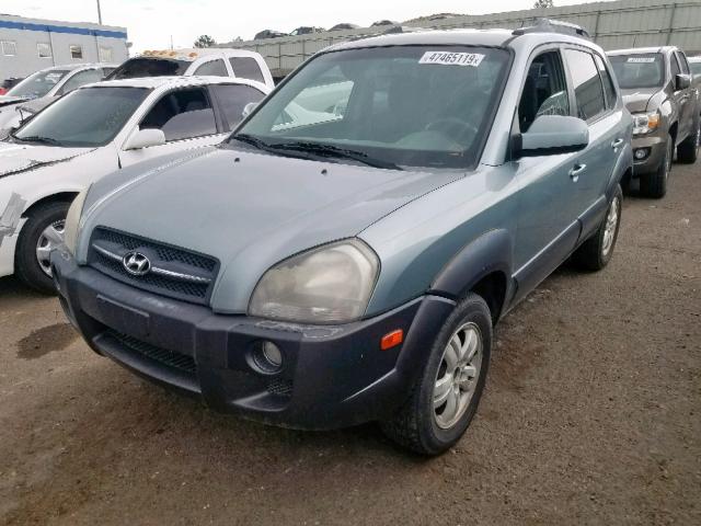 KM8JN12D77U491029 - 2007 HYUNDAI TUCSON SE GREEN photo 2