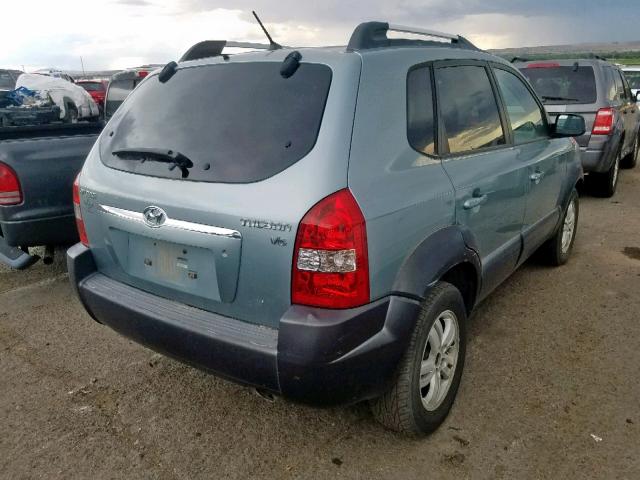 KM8JN12D77U491029 - 2007 HYUNDAI TUCSON SE GREEN photo 4