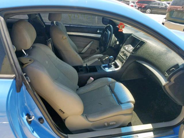 JNKCV64E48M129532 - 2008 INFINITI G37 BASE BLUE photo 5