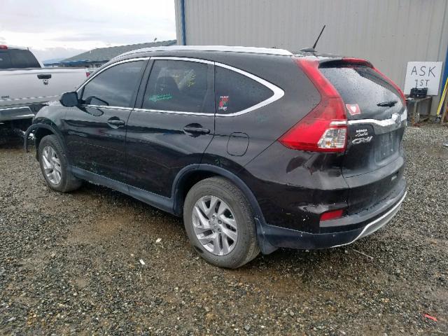 2HKRM4H73FH626366 - 2015 HONDA CR-V EXL BROWN photo 3