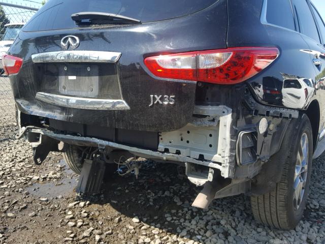 5N1AL0MM7DC347866 - 2013 INFINITI JX35 BLACK photo 9