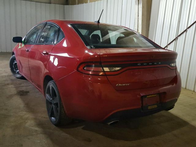 1C3CDFBB6GD505194 - 2016 DODGE DART SXT RED photo 3