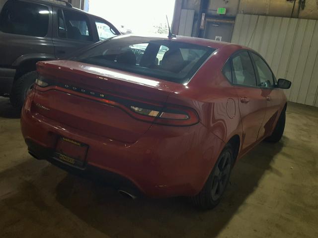 1C3CDFBB6GD505194 - 2016 DODGE DART SXT RED photo 4