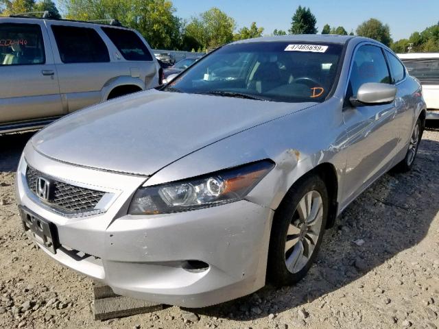 1HGCS12808A005657 - 2008 HONDA ACCORD EXL SILVER photo 2