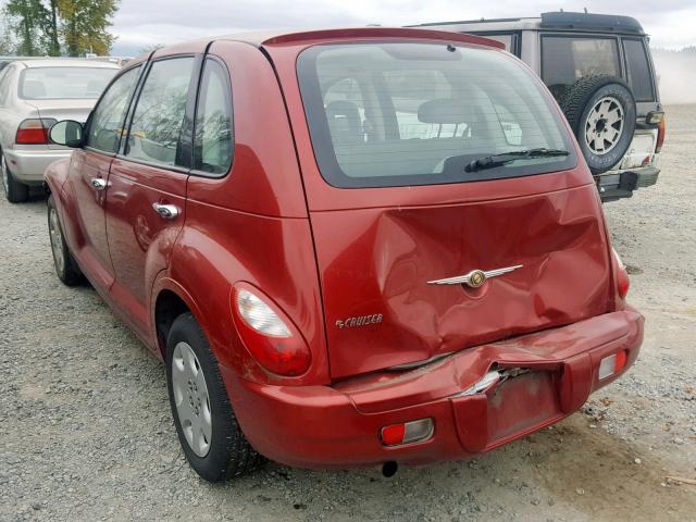 3A8FY48959T540207 - 2009 CHRYSLER PT CRUISER RED photo 3