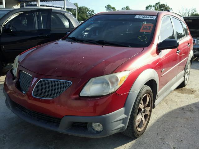 5Y2SL65806Z443027 - 2006 PONTIAC VIBE BURGUNDY photo 2