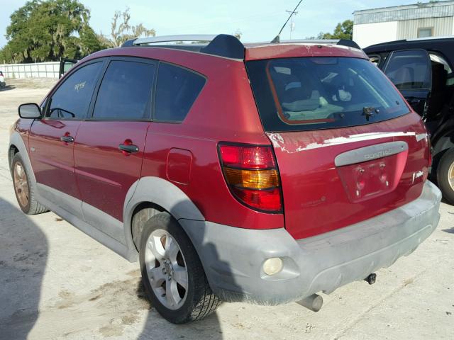 5Y2SL65806Z443027 - 2006 PONTIAC VIBE BURGUNDY photo 3