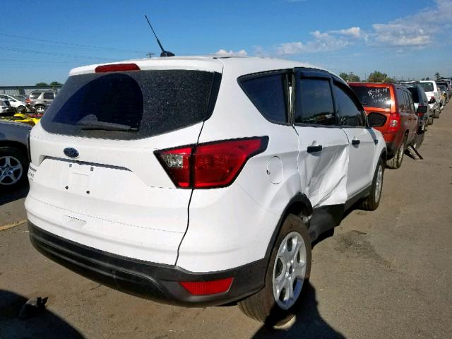 1FMCU0F75KUA63396 - 2019 FORD ESCAPE S WHITE photo 4