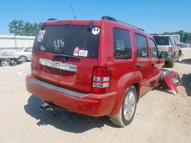 1J4PN5GK5AW102973 - 2010 JEEP LIBERTY LI RED photo 4