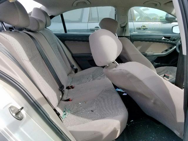 3VW2K7AJ7CM303889 - 2012 VOLKSWAGEN JETTA BASE 银色 照片 6